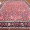 11′ x 14′ Red Fine Hand-Knotted Persian Mahal Rug – Allover Wool
