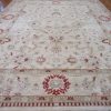 12′ x 16′ Beige Fine Hand-Knotted Pakistani Sultanabad Rug – Traditional Wool