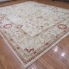 12′ x 16′ Beige Fine Hand-Knotted Pakistani Sultanabad Rug – Traditional Wool