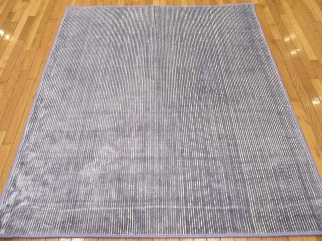 5′ x 6′ Grey Hand-Knotted India Contemporary Rug – Modern Wool - 1 5′ x 6′ Grey Hand-Knotted India Contemporary Rug – Modern Wool