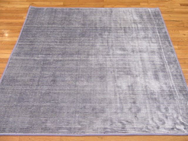 5′ x 6′ Grey Hand-Knotted India Contemporary Rug – Modern Wool - 5 5′ x 6′ Grey Hand-Knotted India Contemporary Rug – Modern Wool