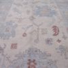 5′ x 12′ Pale Blue Fine Hand-Knotted Turkish Oushak Rug – Transitional Wool