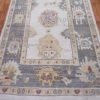 4′ x 13′ Pale Blue Fine Hand-Knotted Turkish Oushak Runner – Transitional Wool