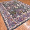 10′ x 13′ Dark Grey Fine Hand-Knotted Turkish Oushak Rug – Transitional Wool - 1 10′ x 13′ Dark Grey Fine Hand-Knotted Turkish Oushak Rug – Transitional Wool