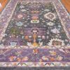 10′ x 13′ Dark Grey Fine Hand-Knotted Turkish Oushak Rug – Transitional Wool - 3 10′ x 13′ Dark Grey Fine Hand-Knotted Turkish Oushak Rug – Transitional Wool