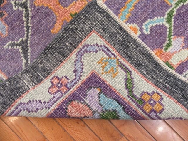 10′ x 13′ Dark Grey Fine Hand-Knotted Turkish Oushak Rug – Transitional Wool - 6 10′ x 13′ Dark Grey Fine Hand-Knotted Turkish Oushak Rug – Transitional Wool