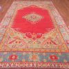 8′ x 13′ Terracotta Fine Hand-Knotted Turkish Antique Oushak Rug – Transitional Wool