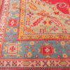 8′ x 13′ Terracotta Fine Hand-Knotted Turkish Antique Oushak Rug – Transitional Wool