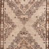 6′ x 13′ Beige Fine Hand-Knotted Central Asian Khotan Rug – Vintage Tribal Wool