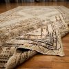 6′ x 13′ Beige Fine Hand-Knotted Central Asian Khotan Rug – Vintage Tribal Wool