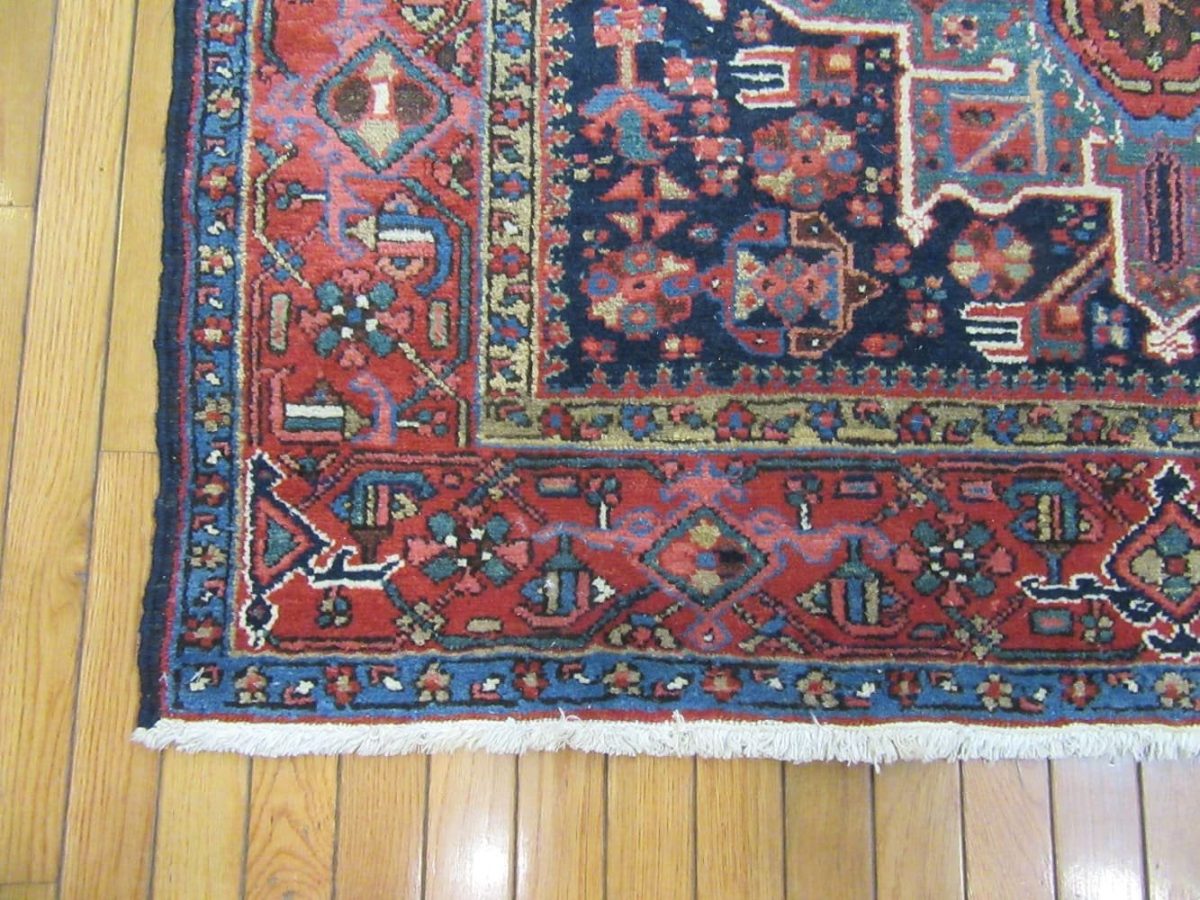 5′ x 7′ Red Fine Hand-Knotted Persian Antique Karajeh Rug – Traditional Wool
