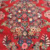 4′ x 7′ Red Fine Hand-Knotted Persian Vintage Sarouk Rug – Traditional Wool