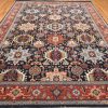 9′ x 12′ Navy Fine Hand-Knotted Indian Karajah Design Rug – Traditional Wool