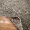 9′ x 12′ Gray Fine Hand-Knotted Indian Karajeh Rug – Traditional Wool - 3 9′ x 12′ Gray Fine Hand-Knotted Indian Karajeh Rug – Traditional Wool