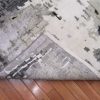 8′ x 10′ Grey Fine Hand-Knotted Indian Modern Design Rug – Contemporary Wool