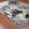 8′ x 10′ Grey Fine Hand-Knotted Indian Modern Design Rug – Contemporary Wool