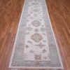 3′ x 13′ Ivory Fine Hand-Knotted Turkish Oushak Rug – Transitional Wool