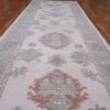 3′ x 13′ Ivory Fine Hand-Knotted Turkish Oushak Rug – Transitional Wool