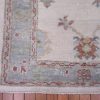 3′ x 13′ Ivory Fine Hand-Knotted Turkish Oushak Rug – Transitional Wool