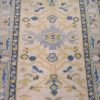 3′ x 8′ Light Blue Fine Hand-Knotted Turkish Oushak Runner Rug – Transitional Wool