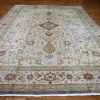 12′ x 15′ Beige Fine Hand-Knotted Turkish Farahan Design Rug – Traditional Wool