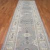 3′ x 17′ Grey Fine Hand-Knotted Turkish Oushak Runner Rug – Transitional Wool