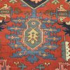 10′ x 13′ Terracotta Fine Hand-Knotted Persian Antique Heriz/Serapi Rug – Traditional Wool