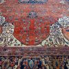 9′ x 14′ Red Fine Hand-Knotted Persian Antique Sarouk Farahan Rug – Traditional Wool