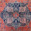9′ x 14′ Red Fine Hand-Knotted Persian Antique Sarouk Farahan Rug – Traditional Wool