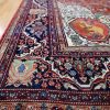 9′ x 14′ Red Fine Hand-Knotted Persian Antique Sarouk Farahan Rug – Traditional Wool