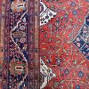 9′ x 14′ Red Fine Hand-Knotted Persian Antique Sarouk Farahan Rug – Traditional Wool