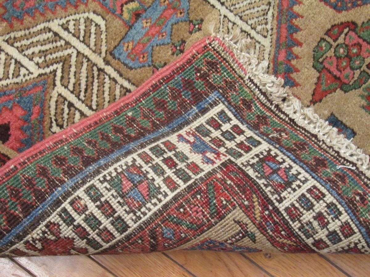 3′ x 12′ Red Fine Hand-Knotted Caucasian Kazak Rug – Tribal Wool