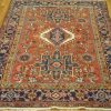 5′ x 6′ Red Fine Hand-Knotted Persian Karajeh Rug – Traditional Wool
