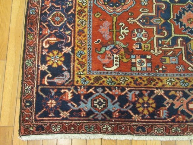 5′ x 6′ Red Fine Hand-Knotted Persian Karajeh Rug – Traditional Wool