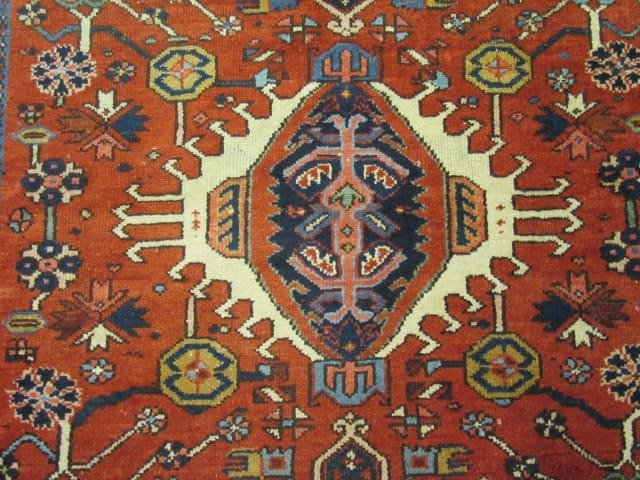 5′ x 6′ Red Fine Hand-Knotted Persian Karajeh Rug – Traditional Wool