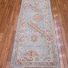 2′ x 5′ Blue Fine Hand-Knotted Turkish Oushak Rug – Traditional Wool