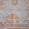 2′ x 5′ Blue Fine Hand-Knotted Turkish Oushak Rug – Traditional Wool
