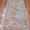 2′ x 5′ Blue Fine Hand-Knotted Turkish Oushak Rug – Traditional Wool