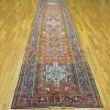 4′ x 16′ Persia Red Navy Karajeh Runner Rug Traditional Hand Knotted Wool