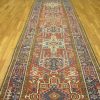4′ x 16′ Persia Red Navy Karajeh Runner Rug Traditional Hand Knotted Wool