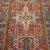 4′ x 16′ Persia Red Navy Karajeh Runner Rug Traditional Hand Knotted Wool