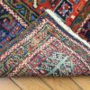 4′ x 16′ Persia Red Navy Karajeh Runner Rug Traditional Hand Knotted Wool