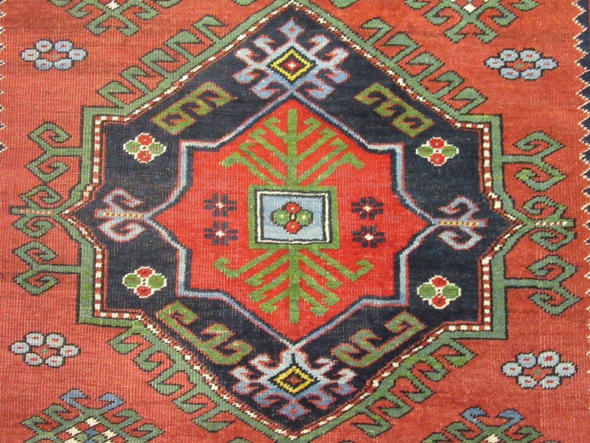 5′ x 8′ Caucasian Red Kazak Rug Traditional Hand Knotted Wool