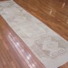 3′ x 11′ Turkish Anatolian Ivory Runner Rug Transitional Wool