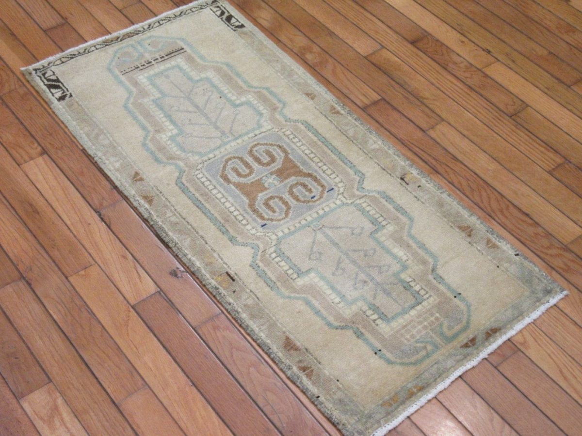 2′ x 4′ Turkish Beige Runner Rug Transitional Wool