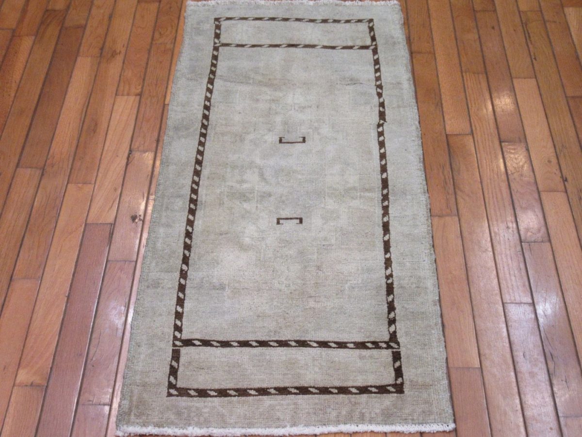 2′ x 4′ Turkish Ivory Runner Rug Transitional Wool