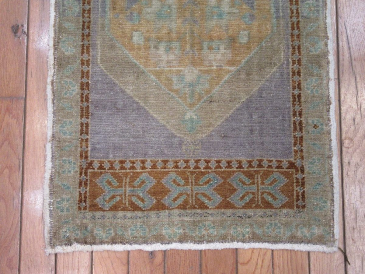 2′ x 3′ Turkish Gold Gray Accent Rug Transitional Wool
