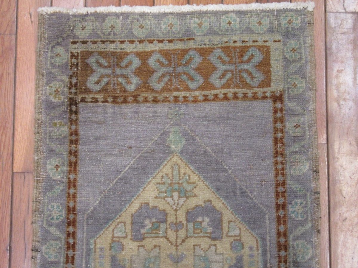 2′ x 3′ Turkish Gold Gray Accent Rug Transitional Wool