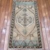 2′ x 4′ Turkish Ivory Aqua Accent Rug Transitional Wool