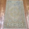 2′ x 3′ Turkish Beige Blue Accent Rug Transitional Wool